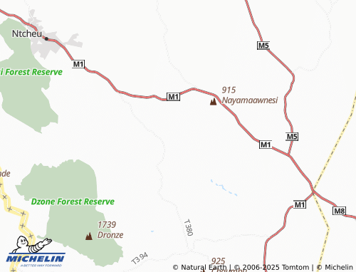 MICHELIN Malikholeni map - ViaMichelin