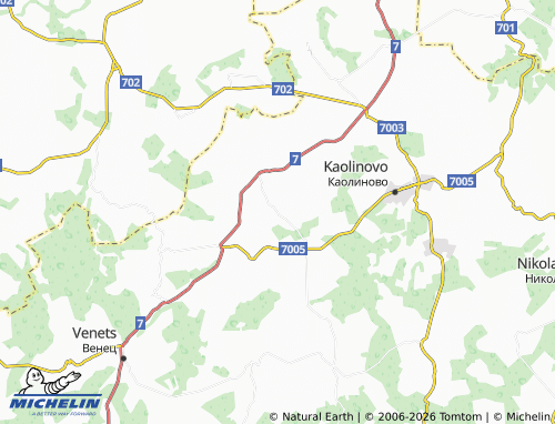 MICHELIN Naum map - ViaMichelin