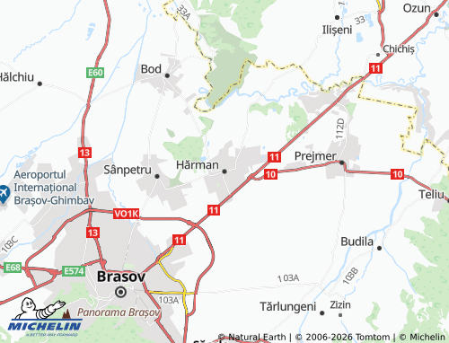 Mapa MICHELIN Hărman - ViaMichelin