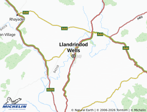 Mappa MICHELIN Llandrindod Wells - ViaMichelin