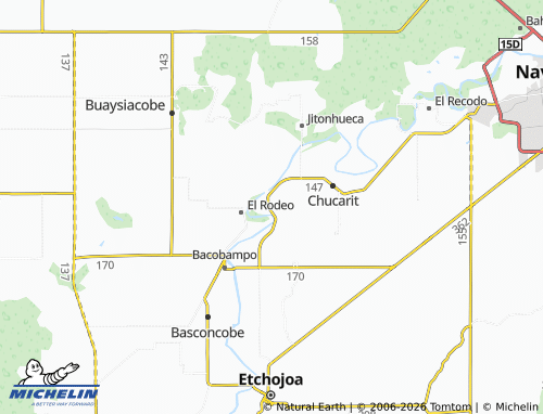 MICHELIN San Pedro Viejo map - ViaMichelin