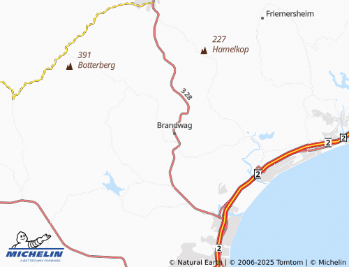 MICHELIN Brandwag map - ViaMichelin