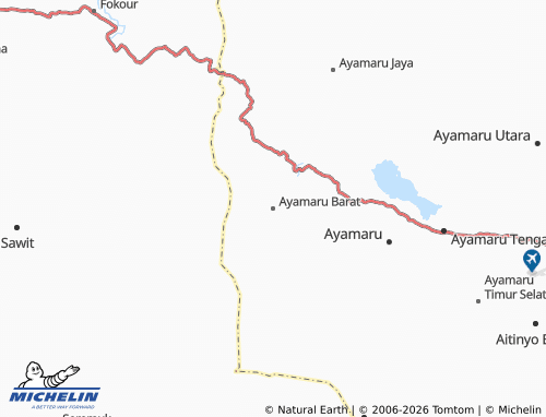 Mapa MICHELIN Ayamaru Barat - ViaMichelin