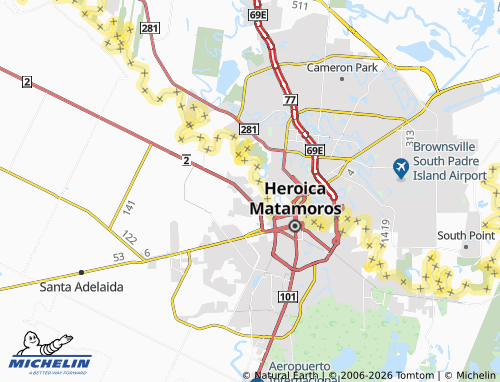 Mapa MICHELIN Rodríguez Norte - ViaMichelin