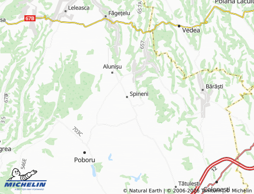 Carte MICHELIN Spineni - ViaMichelin