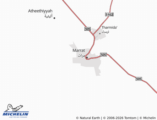 Carte MICHELIN al-Rabwah - ViaMichelin