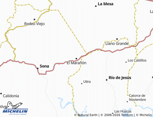 MICHELIN El Marañón map - ViaMichelin