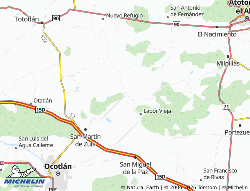 Mapa MICHELIN El Joconoxtle - ViaMichelin