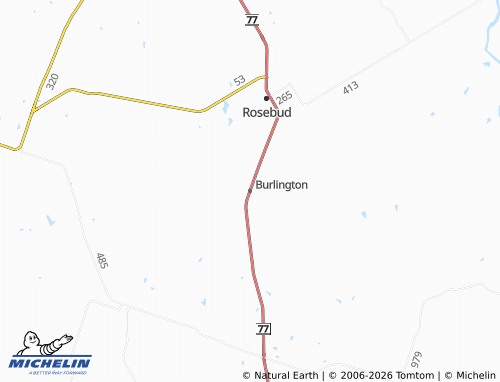 Carte MICHELIN Burlington - ViaMichelin