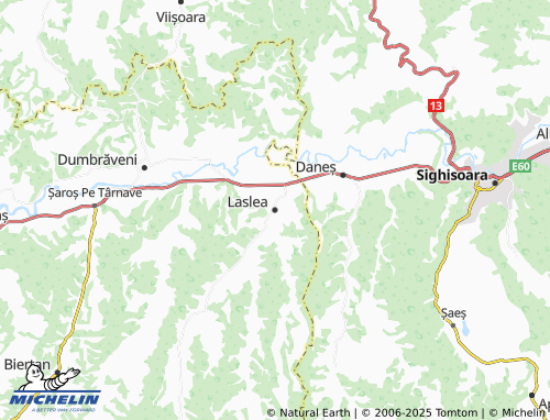 MICHELIN Laslea map - ViaMichelin