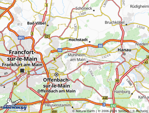 MICHELIN Rumpenheim map - ViaMichelin