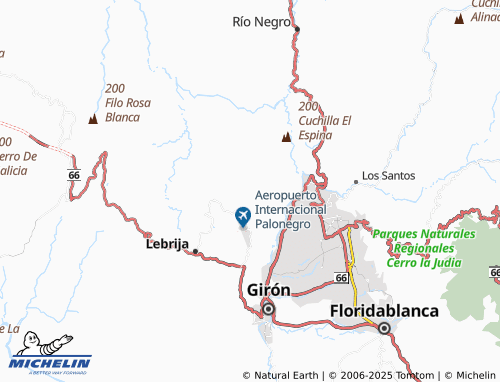 MICHELIN Llanadas map - ViaMichelin