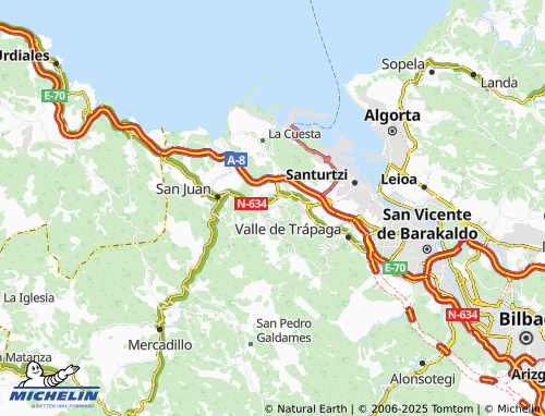 MICHELIN Abanto map - ViaMichelin