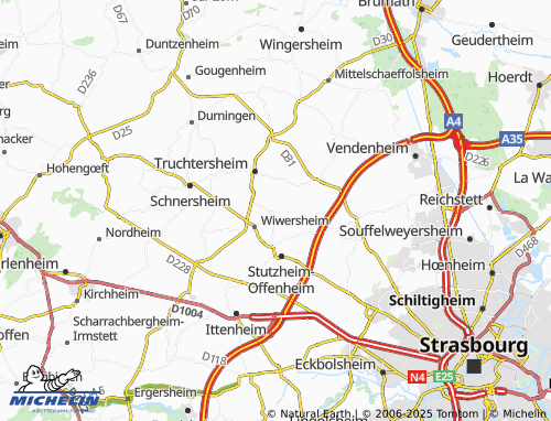 MICHELIN Behlenheim map - ViaMichelin