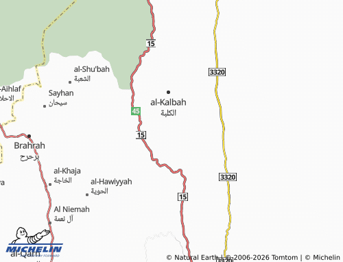 MICHELIN-Landkarte al-Shdha - ViaMichelin