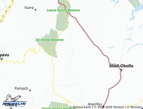 Mapa MICHELIN Ochebu - ViaMichelin