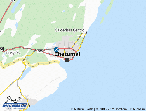 MICHELIN Fraccionamiento Residencial Caribe map - ViaMichelin