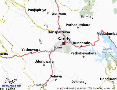 Mappa MICHELIN Aniwatta West - ViaMichelin
