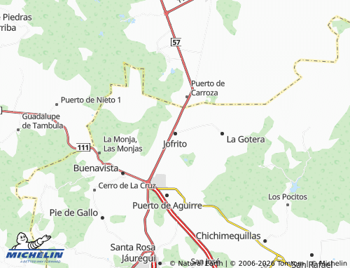 MICHELIN Jofrito map - ViaMichelin