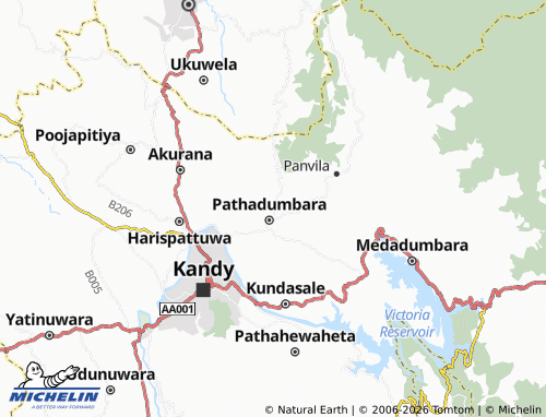 Mappa MICHELIN Yatirawana - ViaMichelin