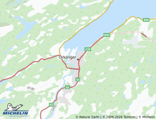 MICHELIN-Landkarte Orkanger - ViaMichelin