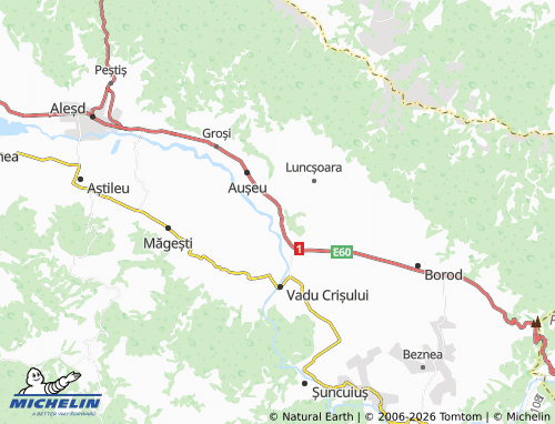 Mapa MICHELIN Gheghie - ViaMichelin
