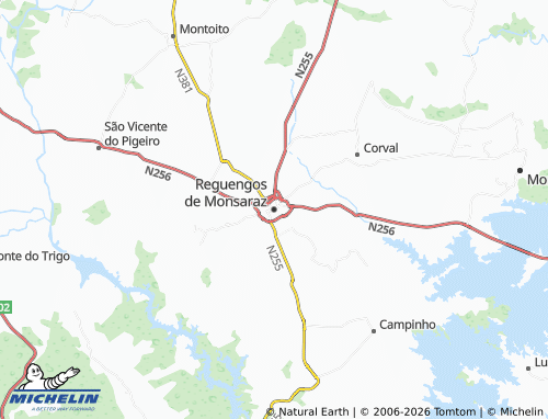 Carte MICHELIN Reguengos de Monsaraz - ViaMichelin