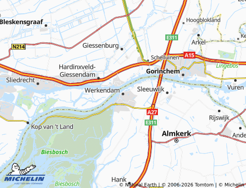 MICHELIN Werkendam map - ViaMichelin