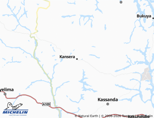 MICHELIN Kansera map - ViaMichelin