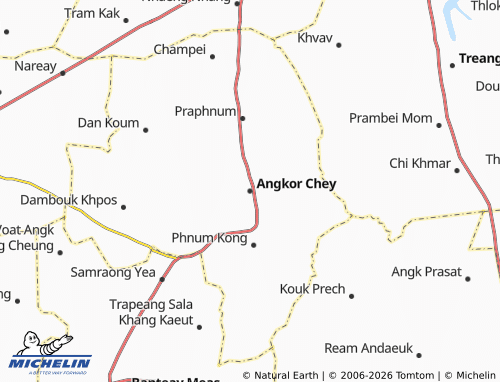 Mapa MICHELIN Angkor Chey - ViaMichelin