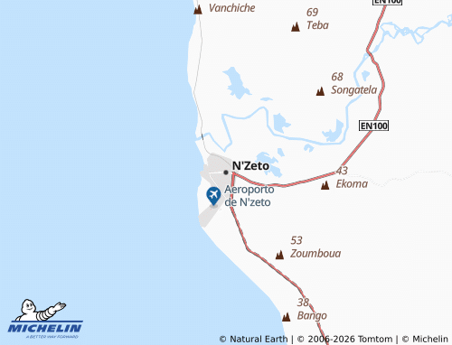 Mappa MICHELIN N'Zeto - ViaMichelin