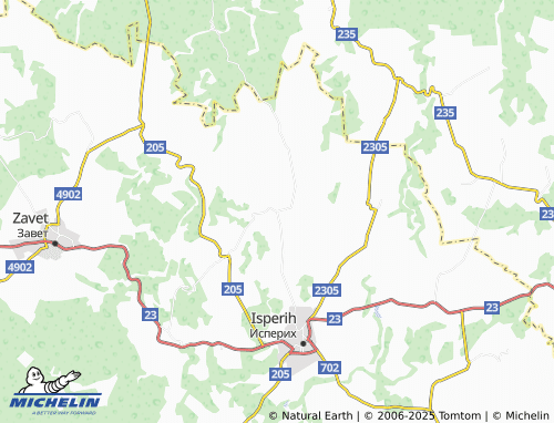 MICHELIN Vazovo map - ViaMichelin