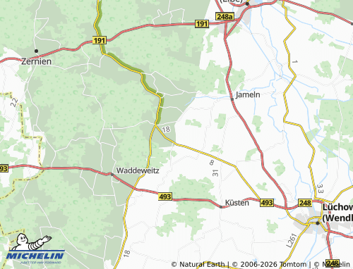 MICHELIN Saggrian map - ViaMichelin