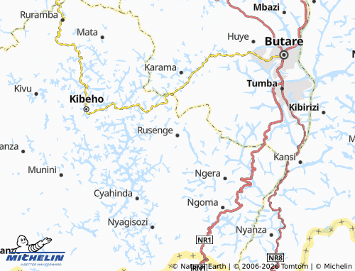 Mappa MICHELIN Rusenge - ViaMichelin