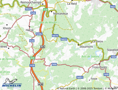 MICHELIN Chession map - ViaMichelin