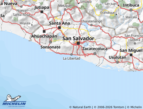 MICHELIN La Libertad map - ViaMichelin