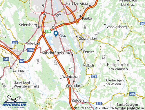 MICHELIN Kalsdorf bei Graz map - ViaMichelin