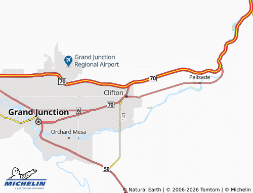 Mappa MICHELIN Clifton - ViaMichelin