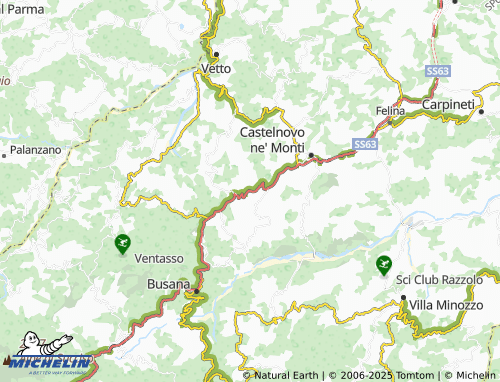 MICHELIN Monteduro map - ViaMichelin